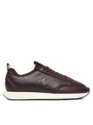 Calvin Klein Sneakersy Retro Runner Sock Panl Lth Neo HW0HW03118 Brązowy. Brązowe obuwie sportowe damskie Calvin Klein, ze skóry, bez zapięcia. Za 489.99 zł.