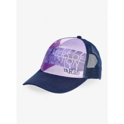 Czapka z daszkiem Rab Trucker Masters Cap - lilac. Fioletowe czapki z daszkiem damskie RAB, bez wzorów. Za 105.99 zł.