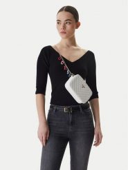 Guess Torebka J4GZ23 WFZL0 Biały. Białe torebki wieczorowe damskie Guess, z aplikacjami, ze skóry, bez dodatków. Za 269.99 zł.