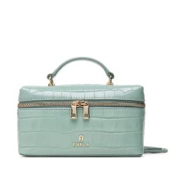 Torebka Furla. Niebieskie kuferki damskie Furla, bez wzorów, bez dodatków. Za 1,039.00 zł.
