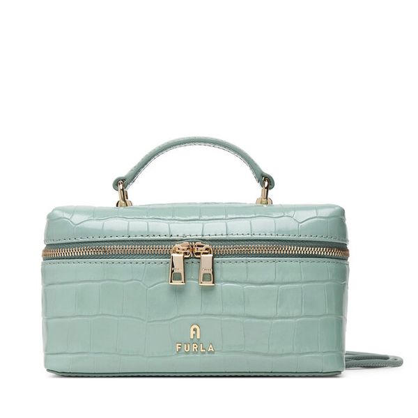Torebka Furla. Niebieskie kuferki damskie Furla, bez wzorów, bez dodatków. Za 1,039.00 zł.