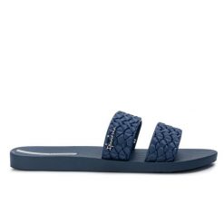 Klapki damskie Ipanema 83243 RENDA II FEM. Niebieskie klapki damskie Ipanema, bez wzorów, z materiału, bez obcasa, bez zapięcia. Za 59.00 zł.