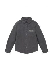 Tom Tailor Koszula 1034269 Szary Regular Fit. Szare koszule chłopięce Tom Tailor, bez wzorów, z bawełny, bez kołnierzyka, bez ramiączek. Za 139.99 zł.
