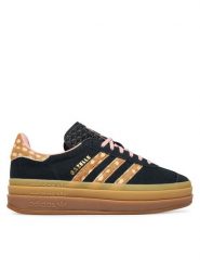 Adidas Sneakersy Gazelle Bold KI7226 Czarny. Czarne obuwie sportowe damskie Adidas, ze skóry, bez zapięcia, Adidas Advantage. Za 529.99 zł.