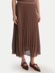 Marella Spódnica plisowana Gabbia 2613101085 Brązowy Regular Fit. Brązowe spódnice damskie Marella, bez wzorów, z syntetyku. Za 1,069.00 zł.