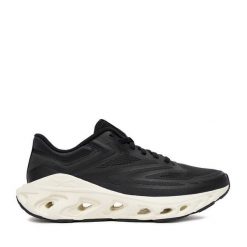 Buty do biegania Reebok. Czarne obuwie sportowe damskie Reebok, bez zapięcia, do biegania. Za 274.99 zł.