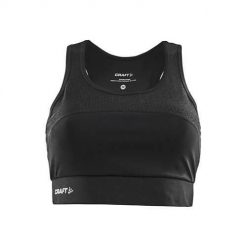 Koszulka treningowa damska Craft 1907370999000. Czarne koszulki damskie Craft, s, bez wzorów, z poliesteru, bez kołnierzyka, bez ramiączek. Za 221.00 zł.
