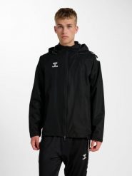 Kurtka wodoodporna Hummel Lead 2.0. Czarne kurtki damskie Hummel, s, bez wzorów, z materiału, z kapturem. Za 315.95 zł.