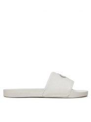 Calvin Klein Jeans Klapki YW0YW01835 Biały. Białe klapki damskie Calvin Klein Jeans, bez wzorów, z jeansu, bez obcasa, bez zapięcia. Za 109.99 zł.