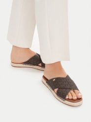 MICHAEL Michael Kors Klapki Kenzie 40R6KZFS1B Brązowy. Brązowe klapki damskie MICHAEL Michael Kors, bez wzorów, ze skóry, bez obcasa, bez zapięcia. Za 337.99 zł.