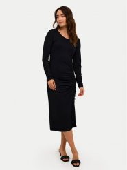 Kaffe Sukienka codzienna Becca 10508889 Czarny Slim Fit. Czarne sukienki damskie Kaffe, bez wzorów, z wiskozy, bez ramiączek. Za 169.99 zł.