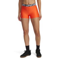 Spodenki Damskie Sportowe Under Armour Hg Shorty. Brązowe spodenki sportowe damskie Under Armour, xl, bez wzorów, z materiału, na fitness i siłownię. Za 99.99 zł.
