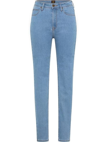 Lee Dżinsy "Scarlett" - Skinny fit - w kolorze błękitnym rozmiar: W27/L29. Niebieskie jeansy damskie Lee, z podwyższonym stanem. Za 110.04 zł.