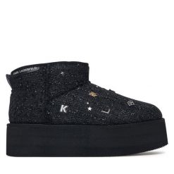 Śniegowce KARL LAGERFELD. Czarne śniegowce damskie KARL LAGERFELD. Za 964.99 zł.