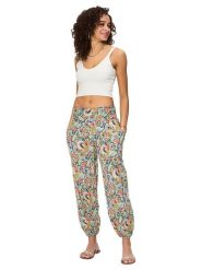 Aller Simplement Spodnie w kolorze błękitno-pomarańczowym rozmiar: 34/36. Niebieskie spodnie materiałowe damskie Aller Simplement, bez wzorów, z bawełny. Za 56.99 zł.