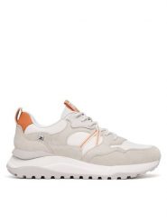 Rieker Revolution Lifestyle Sneakersy W2501-80 Beżowy. Brązowe obuwie sportowe damskie Rieker Revolution Lifestyle, z materiału, bez zapięcia. Za 429.99 zł.