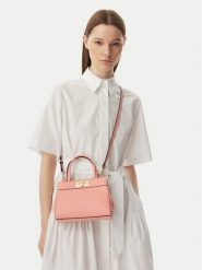 Tommy Hilfiger Torebka Th Modern Mini Satchel AW0AW18726 Różowy jasny. Czerwone torebki klasyczne damskie Tommy Hilfiger, ze skóry, bez dodatków. Za 569.99 zł.