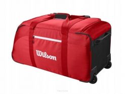 Torba tenisowa Wilson Super Tour Travel czerwona. Czerwone torby podróżne Wilson, bez wzorów, z materiału. Za 649.00 zł.
