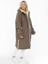 Zwillingsherz Parka w kolorze jasnobrązowym rozmiar: L/XL. Brązowe parki damskie Zwillingsherz, l, bez kaptura. Za 279.95 zł.