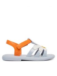 Melissa Sandały Mini Melissa Hip Bloomy Bb 35902 Niebieski. Niebieskie sandały dziewczęce Melissa, z tworzywa sztucznego, bez obcasa, bez zapięcia. Za 228.99 zł.