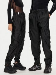 Rains Spodnie przeciwdeszczowe Cargo Rain Pants Regular W3 18850 Czarny Regular Fit. Czarne spodnie sportowe damskie Rains, xs, bez wzorów, z syntetyku, żeglarskie. Za 319.99 zł.