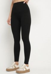 Czarne Klasyczne Legginsy z Wysokim Stanem Melio. Czarne legginsy damskie Born2be, l, bez wzorów, z jeansu. Za 44.99 zł.