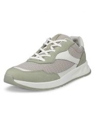 Ecco Skórzane sneakersy "Otm" w kolorze zielono-białym rozmiar: 40. Białe obuwie sportowe damskie ECCO, z materiału, bez zapięcia. Za 232.23 zł.