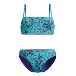 Strój pływacki dwuczęściowy damski Speedo Printed Adjustable Thinstrap. Zielone bikini Speedo, bez wzorów. Za 199.99 zł.