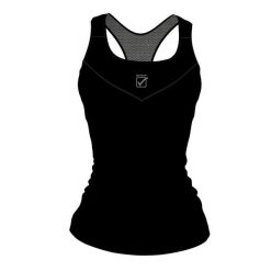 Damski tank top Givova. Czarne koszulki sportowe damskie Givova, bez wzorów, bez ramiączek. Za 258.99 zł.
