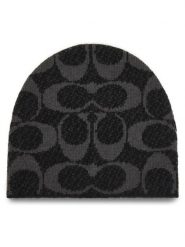 Coach Czapka CCT78 Czarny. Czarne czapki damskie Coach, na zimę, bez wzorów, z poliesteru. Za 319.99 zł.