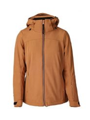 Brunotti Softshellowa kurtka narciarska "Aries" w kolorze karmelowym rozmiar: XS. Brązowe kurtki sportowe damskie Brunotti, m, bez wzorów, bez kaptura. Za 252.99 zł.