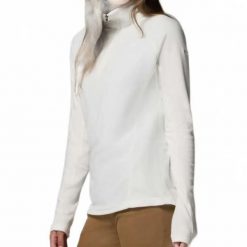 Kurtka COLUMBIA 1802201CB GLACIAL IV 1/2 ZIP Biały. Białe kurtki damskie Columbia, l, bez wzorów, z materiału, bez kaptura. Za 144.99 zł.