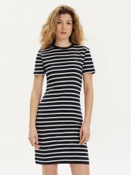 Tommy Hilfiger Sukienka codzienna New Cody WW0WW42721 Granatowy Slim Fit. Niebieskie sukienki damskie Tommy Hilfiger, bez wzorów, z bawełny, bez ramiączek. Za 429.99 zł.