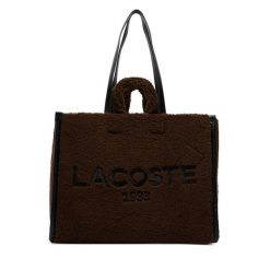 Torebka Lacoste. Białe shopper bag Lacoste, bez wzorów, bez dodatków. Za 814.99 zł.