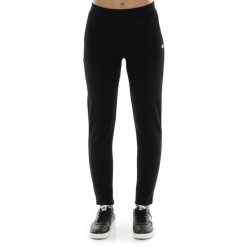 Bluza z bawełna z kieszenie na co dzień na siłownię. Czarne bluzy damskie LEONE 1947 APPAREL, bez wzorów, z bawełny, bez kaptura. W wyprzedaży za 112.15 zł.