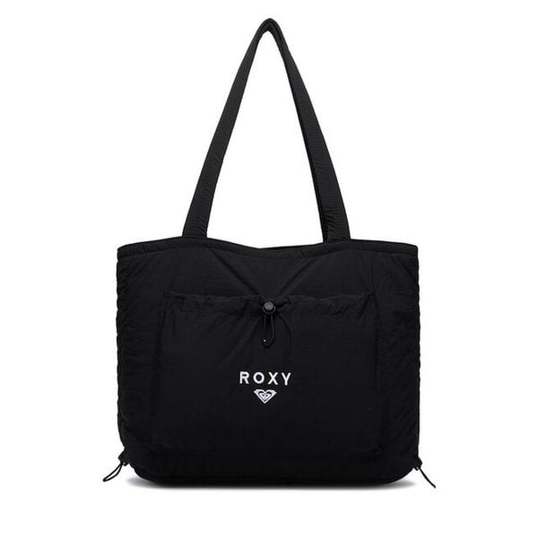 Torebka Roxy. Czarne shopper bag Roxy, bez dodatków. Za 69.99 zł.