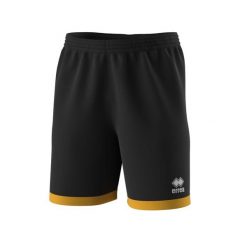 Krótkie Spodenki Errea Barney Panta Ad Dorośli. Czarne spodenki sportowe damskie ERREA, m, bez wzorów, z materiału, z standardowym stanem, na fitness i siłownię. Za 139.50 zł.