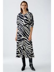 Oui Sukienka w kolorze kremowo-czarnym rozmiar: 40. Brązowe sukienki damskie Oui, bez wzorów, z wiskozy, bez ramiączek. Za 197.63 zł.