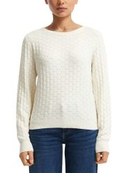 S.Oliver Sweter w kolorze kremowym rozmiar: S. Brązowe swetry klasyczne damskie S.Oliver, s, bez kołnierzyka. Za 73.99 zł.