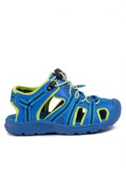 CMP Sandały Kids Aquarii Hiking Sandal 30Q9664 Niebieski. Niebieskie sandały chłopięce CMP, z materiału, bez zapięcia. Za 119.99 zł.