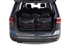 Torby Do Bagażnika Vw Touran 2015+ 5Szt Kjust. Czarne torby podróżne KJUST, bez wzorów, z kauczuku. Za 1,508.00 zł.