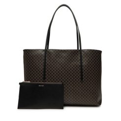 Torebka Calvin Klein. Czarne shopper bag Calvin Klein, bez wzorów, bez dodatków. Za 589.99 zł.