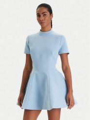 Bardot Sukienka koktajlowa Zephyra 59907DB Błękitny Slim Fit. Niebieskie sukienki damskie Bardot, bez wzorów, z syntetyku, wizytowe, bez ramiączek. Za 689.99 zł.