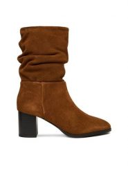 Beverly Hills Polo Club Botki CEO-WI44-BREEZE-01 Brązowy. Brązowe botki damskie Beverly Hills Polo Club, ze skóry, bez obcasa, na słupku, bez zapięcia. Za 469.99 zł.