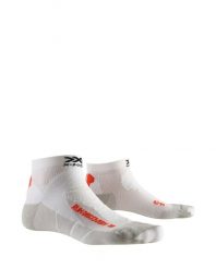Skarpety biegowe X-SOCKS RUN DISCOVERY 4.0. Brązowe skarpetki damskie X Socks, bez wzorów, z materiału. Za 45.00 zł.