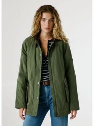 Pepe Jeans Kurtka przejściowa w kolorze khaki rozmiar: M. Brązowe kurtki damskie Pepe Jeans, m, bez wzorów, z jeansu, bez kaptura. Za 537.45 zł.