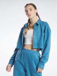 Reebok Bluza Reebok Classics Reverse Fleece Layer HS0389 Niebieski. Niebieskie bluzy damskie Reebok, s, bez wzorów, z bawełny, bez kaptura. Za 139.99 zł.
