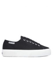 Superga Tenisówki Platform Leggera S2142ZW Czarny. Czarne trampki damskie Superga, bez wzorów, z materiału, bez zapięcia. Za 299.99 zł.