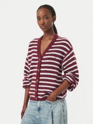 Roxy Kardigan Deep As The Ocean EBJSW00157 Bordowy Regular Fit. Czerwone kardigany damskie Roxy, xl, bez wzorów, z syntetyku. Za 319.99 zł.