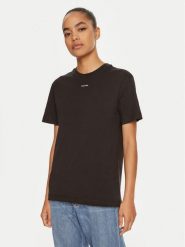 Calvin Klein T-Shirt Nano Logo K20K207519 Czarny Regular Fit. Czarne t-shirty damskie Calvin Klein, xl, bez wzorów, z bawełny, bez kołnierzyka. Za 99.99 zł.
